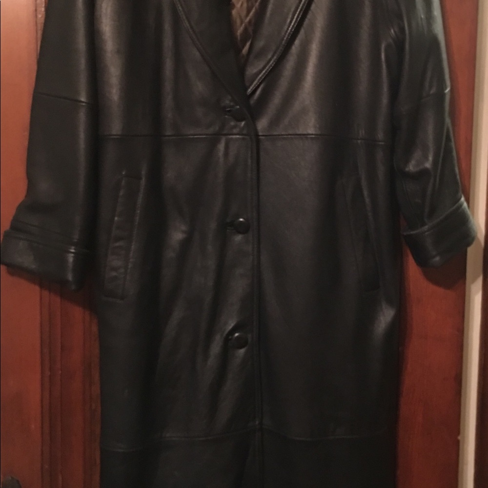 Limited Leather Trench Coat